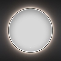Зеркало круглое Wellsee 7 Rays’ Spectrum 100 с фронтальной подсветкой, черное матовое