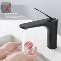 Смеситель для раковины Raglo R21.10.06, черный Смеситель для раковины Raglo R21.10.06, черный