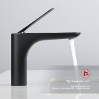 Смеситель для раковины Raglo R21.10.06, черный Смеситель для раковины Raglo R21.10.06, черный