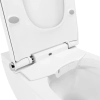 Комплект Lavinia Boho Унитаз подвесной Smart V-Clean 3359101R безободковый, с микролифтом + Инсталляция RelFix 38010010 + Кнопка RelFix 3805001W белая + Дозатор RelFix 38040010
