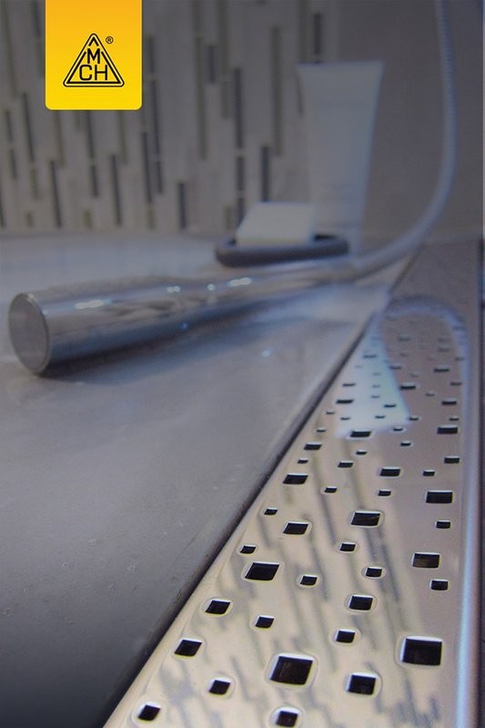 Душевой трап (лоток) MCH Chudej Square CH950/50S 95 см, решетка хром, с сифоном