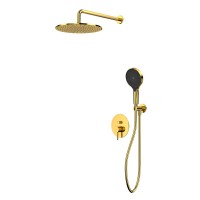 Душевой комплект WHITECROSS Y YSET04TOPGL С ВНУТРЕННЕЙ ЧАСТЬЮ, золото