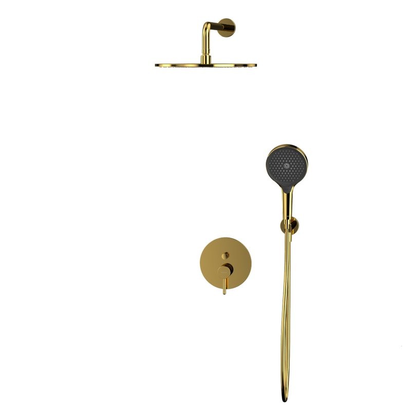Душевой комплект WHITECROSS Y YSET04TOPGL С ВНУТРЕННЕЙ ЧАСТЬЮ, золото