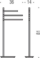 Полотенцедержатель Colombo Design Square B9915