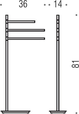 Полотенцедержатель Colombo Design Square B9915