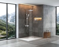 Душевая стойка SantiLine SL-9008 хром