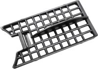 Душевой трап (лоток) MCH Chudej Medium CH650MC 65 см, решетка матовая черная, с сифоном