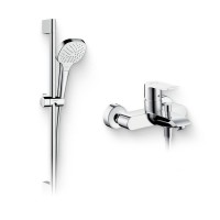 Душевой комплект Смеситель Hansgrohe Metris 31480000 + Гарнитур Croma Select E Vario 26582400