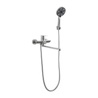 Смеситель с длинным изливом для ванны Frap H806 F22806 сатин