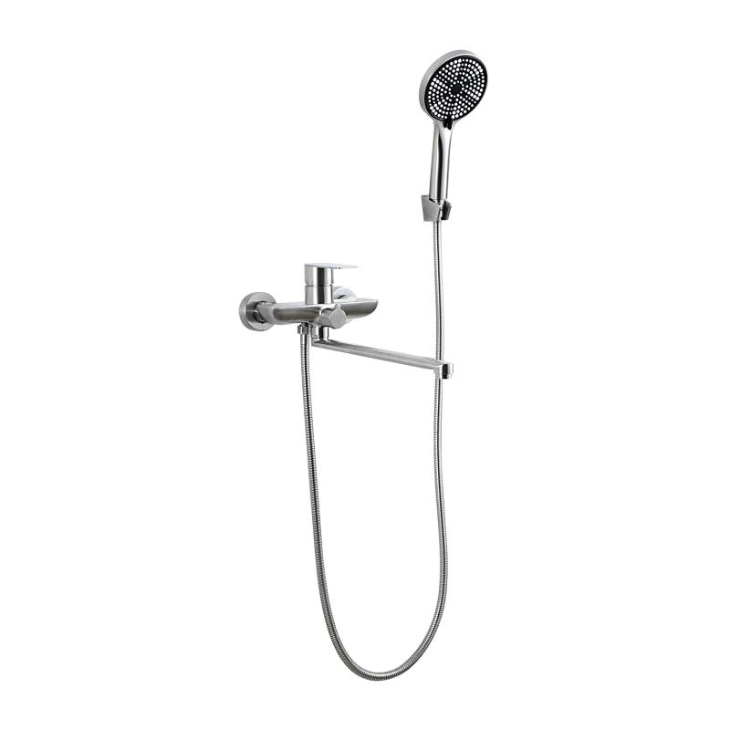 Смеситель с длинным изливом для ванны Frap H806 F22806 сатин