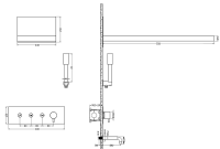 Душевой комплект Boheme Fusion 130-2-BRB С ВНУТРЕННЕЙ ЧАСТЬЮ, brushed bronze