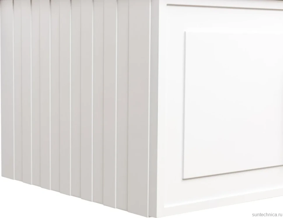 Мебель для ванной комнаты La Fenice Cubo 100 белая, ручка белая