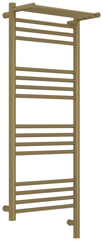 Полотенцесушитель электрический Сунержа Богема 3.1 32-6007-1040 110x45 см, подключение справа, золотой шелк, лесенка, с полкой