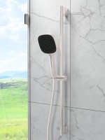 Душевой гарнитур VitrA Core Square A4591734EXP брашированный никель