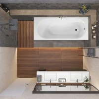 Акриловая ванна Vagnerplast Kasandra 175x70 см, пристенная, белая, на ножках