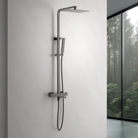 Душевая стойка Timo Tetra-Thermo SX-0169/18 с термостатом, черное золото