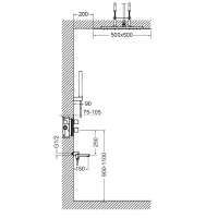 Душевой комплект Timo Petruma SX-5019/13SM С ВНУТРЕННЕЙ ЧАСТЬЮ, с термостатом, никель
