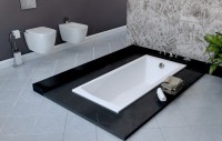 Акриловая ванна Lavinia Boho One 170x70 см, встраиваемая, белая, с каркасом, с подголовником