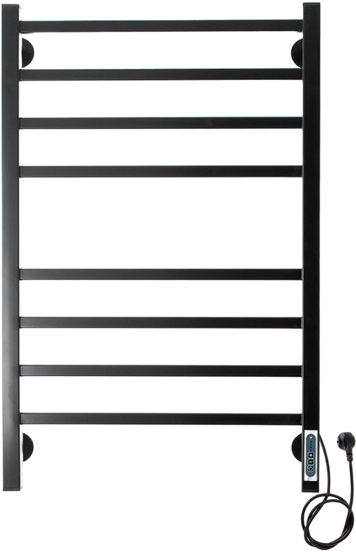 Полотенцесушитель электрический Domoterm Квадро DMT П8 50x80, черный, R