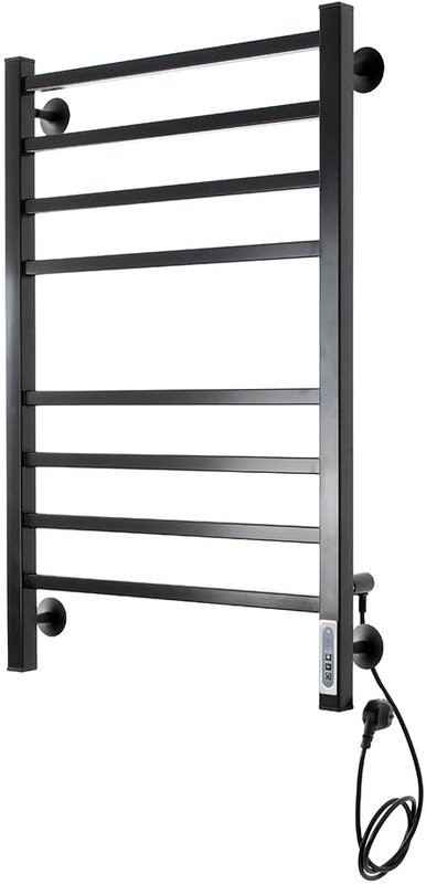 Полотенцесушитель электрический Domoterm Квадро DMT П8 50x80, черный, R
