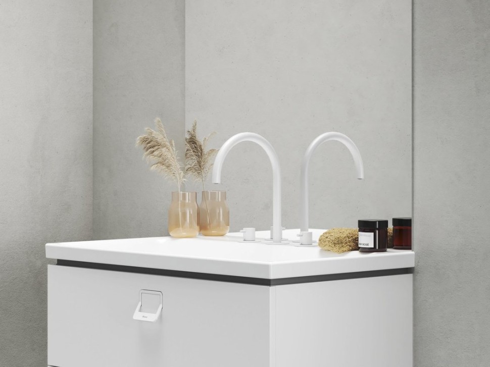 Смеситель для раковины Ravak Espirit ES 018.10 WV белый вельвет