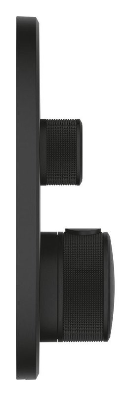 Внешняя часть термостата для ванны и душа GROHE Grohtherm SmartControl на 2 потребителя, круглая, фантомный черный (29507KF0)