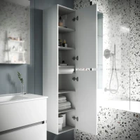 Шкаф пенал для ванной Sancos Urban 35 см белый глянец Шкаф пенал для ванной Sancos Urban 35 см белый глянец