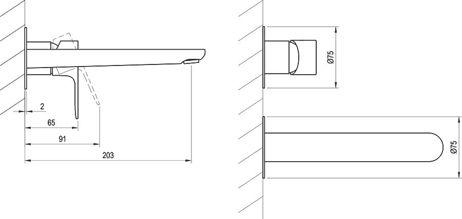 Смеситель для раковины Ravak Eleganta EL 019.20BLM.O1 матовый черный