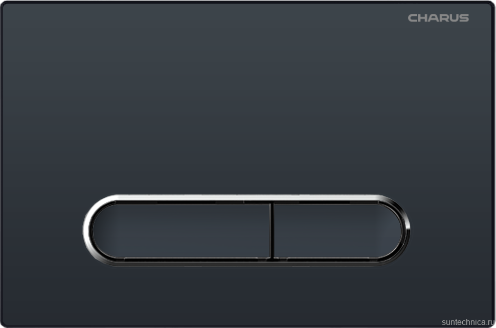 Кнопка смыва для унитаза CHARUS Magnus FP.340.DW.01 пластик, цвет матовый черный