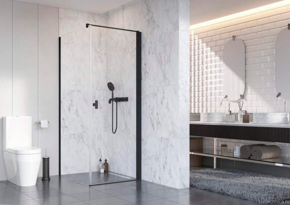 Душевой уголок Radaway Nes Black KDJ I 90x80 R