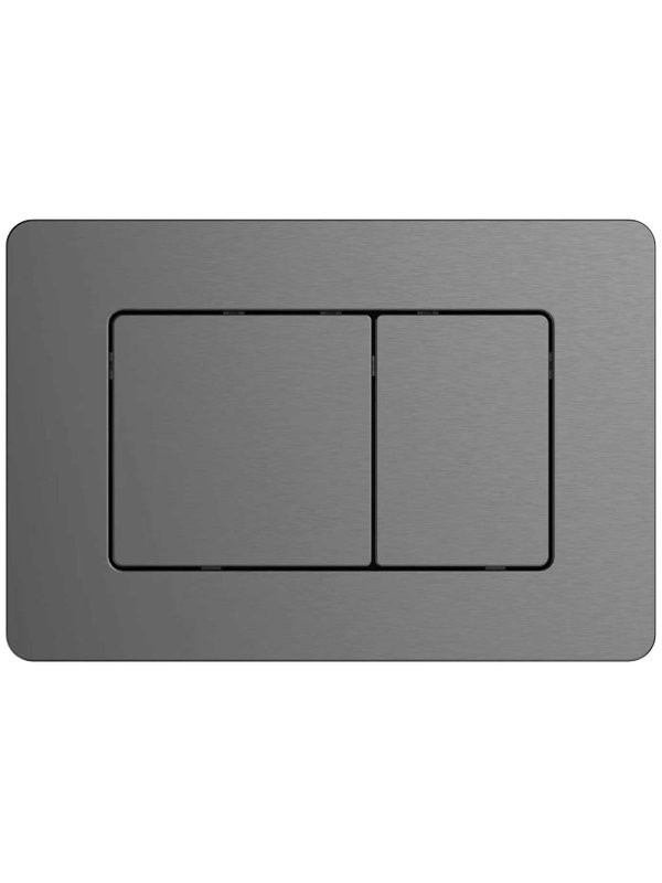Кнопка смыва для унитаза AltroBagno Beni aggiuntivi AltroBagnoPFP0282GM нержавеющая сталь, цвет оружейная сталь