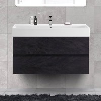 Тумба с раковиной Cezares Molveno 46 100 nero, с раковиной Cezares CZR-MIL-100-LVB
