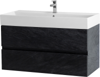 Тумба с раковиной Cezares Molveno 46 100 nero, с раковиной Cezares CZR-MIL-100-LVB
