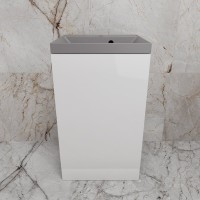 Тумба под раковину без столешницы Style Line Моно 50 напольная, белый глянец