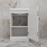 Тумба под раковину без столешницы Style Line Моно 50 напольная, белый глянец