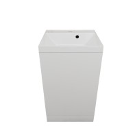 Тумба под раковину без столешницы Style Line Моно 50 напольная, белый глянец