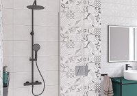 Душевая стойка Cersanit Браско (Brasko) Black 64527 с термостатом, матовая черная