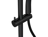 Душевая стойка Cersanit Браско (Brasko) Black 64527 с термостатом, матовая черная