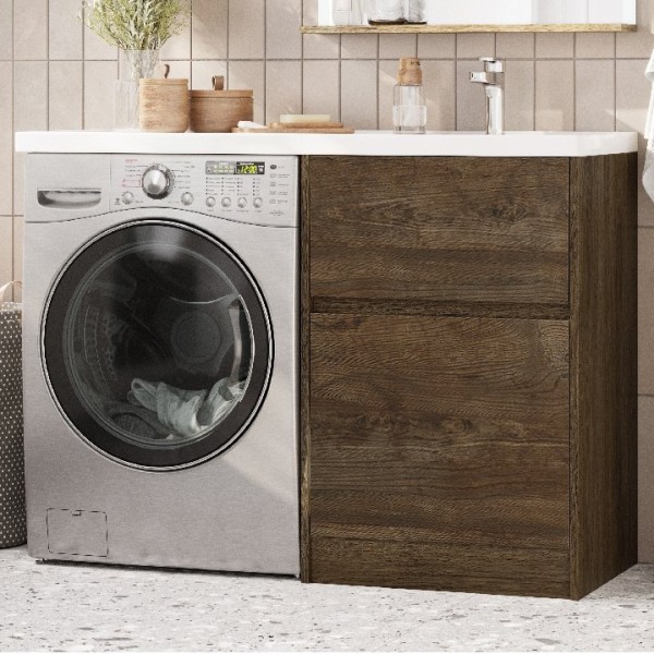 Тумба с раковиной AQUATON Лондри 60 R, дуб кантри