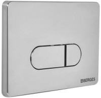 Система инсталляции для унитазов Berges Novum 040233 с кнопкой смыва, хром глянец