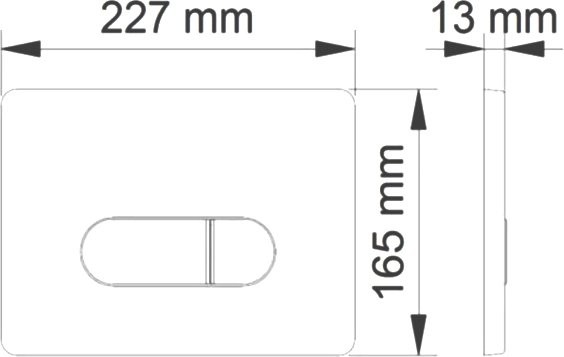 Система инсталляции для унитазов Berges Novum 040233 с кнопкой смыва, хром глянец