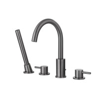 Смеситель на борт ванны Abber Wasser Kreis AF8113NG никель