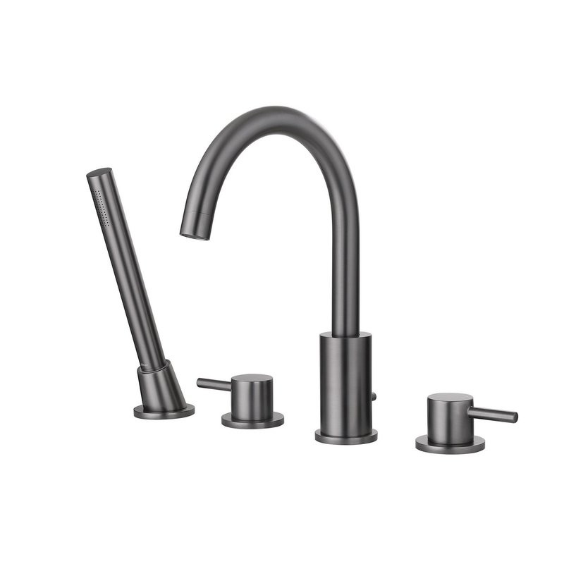 Смеситель на борт ванны Abber Wasser Kreis AF8113NG никель