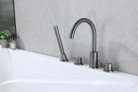 Смеситель на борт ванны Abber Wasser Kreis AF8113NG никель