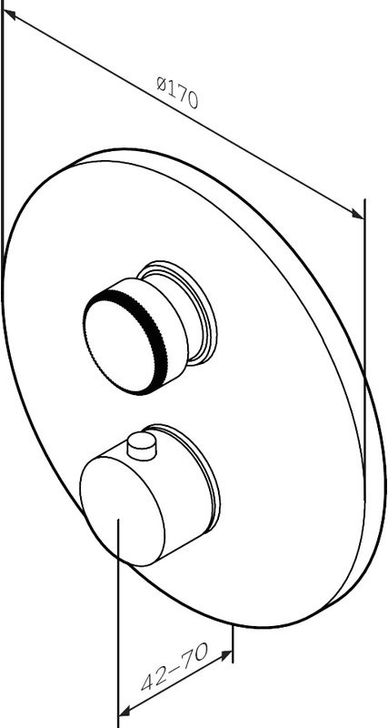 Термостатический смеситель встраиваемый AM.PM Inspire V2.0 F50A75700 для ванны с душем