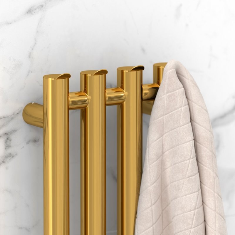 Полотенцесушитель электрический Сунержа Кантата 4.0 03-0886-1559 150x20 см, подключение слева, скрытое подключение слева, золото, I-образный