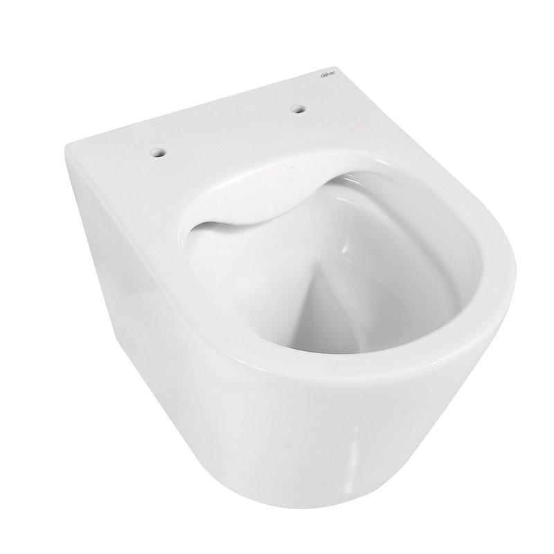 Унитаз-компакт напольный Abber Rechteck AC1210TMW безободковый, с микролифтом, белый матовый