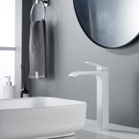 Смеситель для раковины/умывальника высокий Shevanik S4011C, белый Смеситель для раковины/умывальника высокий Shevanik S4011C, белый