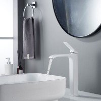 Смеситель для раковины/умывальника высокий Shevanik S4011C, белый Смеситель для раковины/умывальника высокий Shevanik S4011C, белый