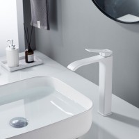 Смеситель для раковины/умывальника высокий Shevanik S4011C, белый Смеситель для раковины/умывальника высокий Shevanik S4011C, белый